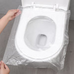 couvre siège toilette jetable blanc palmiers avions pratique paquet 100 unités