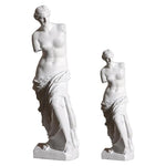 statue grecque mythologie vénus blanche drapée décoration intérieure moderne table salon résine opaque classique