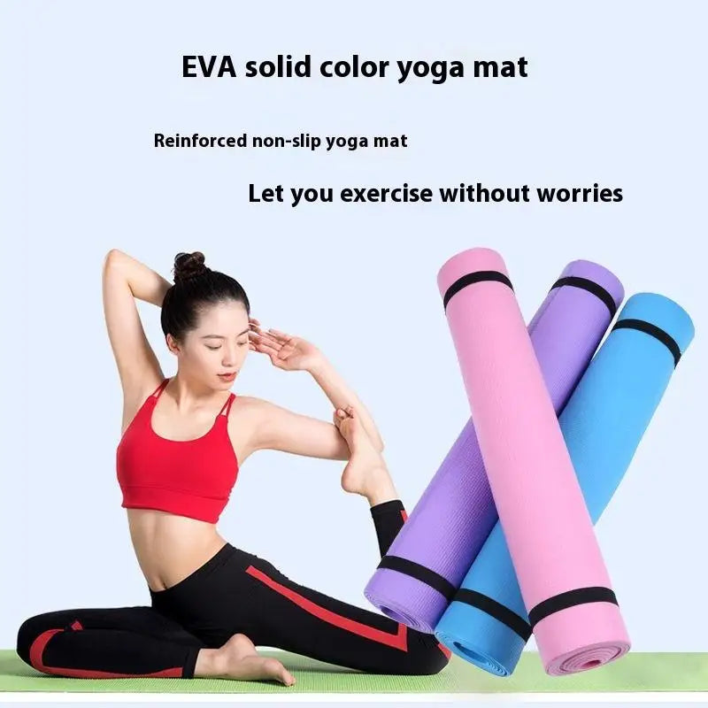 tapis yoga violet bleu rose tapis sport mousse eva antidérapant pilates moderne yoga fitness