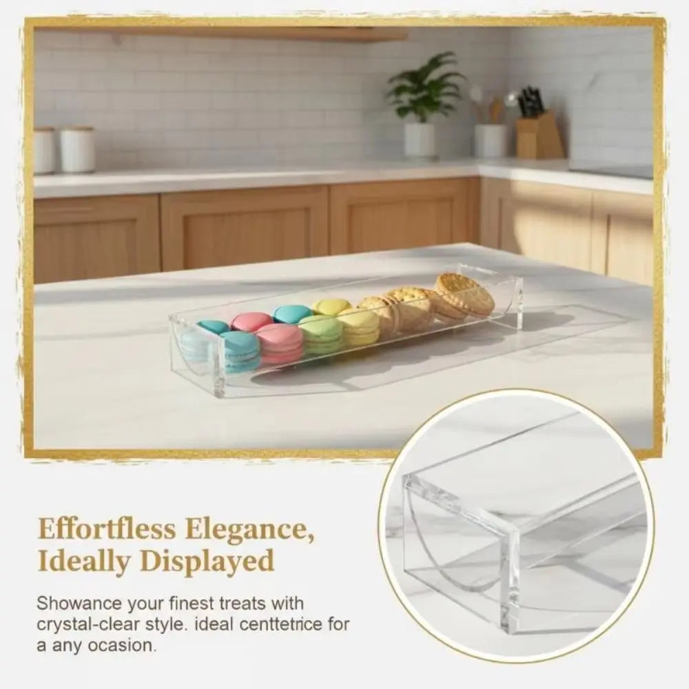 support biscuits transparent moderne empilable durable sans motif shape shape