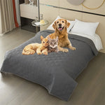 protège lit imperméable anti dérapant gris motif géométrique moderne tapis pliant lit polyester qualité