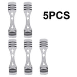 supports bougies acier inoxydable centrage diy fabrication moderne lignes horizontales gravées clips wick holders