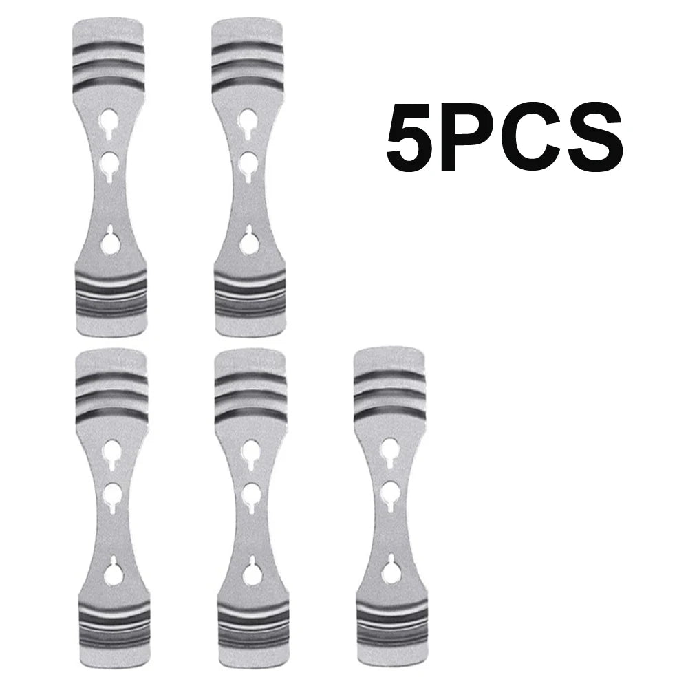 supports bougies acier inoxydable centrage diy fabrication moderne lignes horizontales gravées clips wick holders