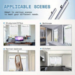 rideaux enrouleurs sans perçage blancs stores verticaux opaques moderne clips magnétiquesintérieur chambre kitchen no