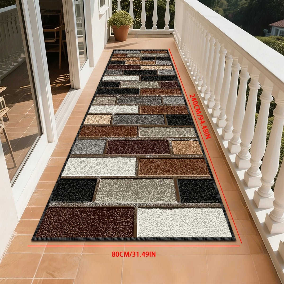 tapis moderne abstrait gris marron duveteux antidérapant polyester polypropylène extérieur prière chambre commercialisation