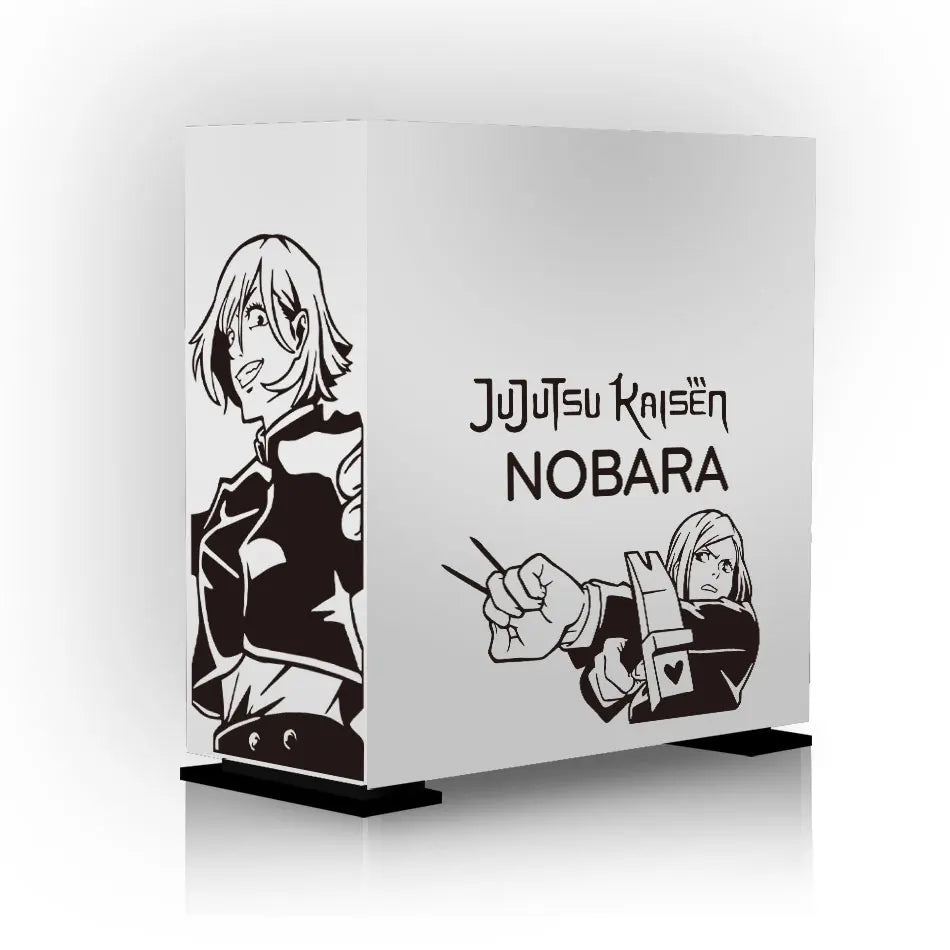autocollants graphiques anime gojo yuji blanc noir décoration boîte rangement modernes stickers opaques