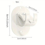supports adhésifs rideaux noir blanc modernes fixations murales pvc utilisation multiple