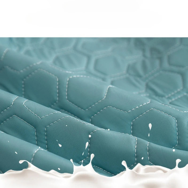 oreiller inclinable moderne hexagones bleu gris support lombaire breathable coton brodé amovible lavable adultère