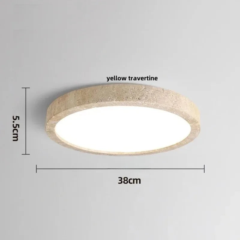 plafonnier led moderne beige gris marbré texture naturelle minimaliste fixations invisibles