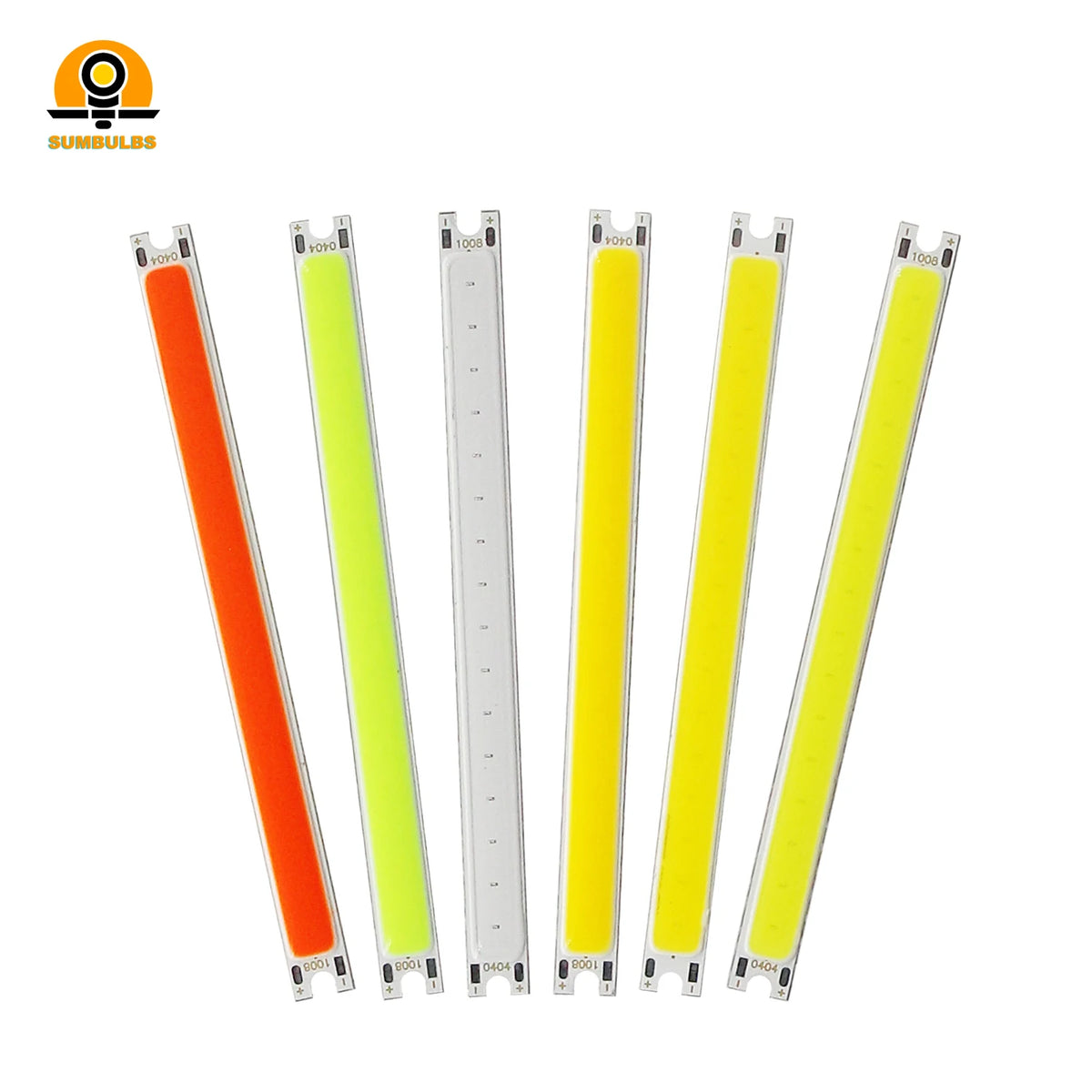 barre led 100x8mm orange verte blanche 5w 12v clips aluminium silicone moderne