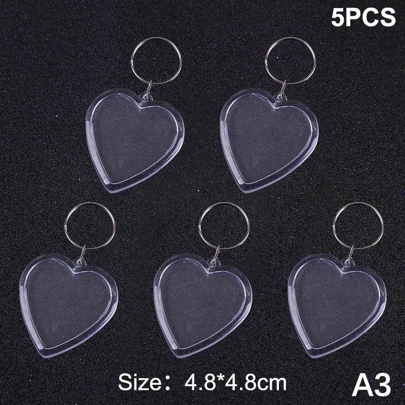 porte clés transparent moderne imprimé ❤️ You étoile super dad anneau métallique
