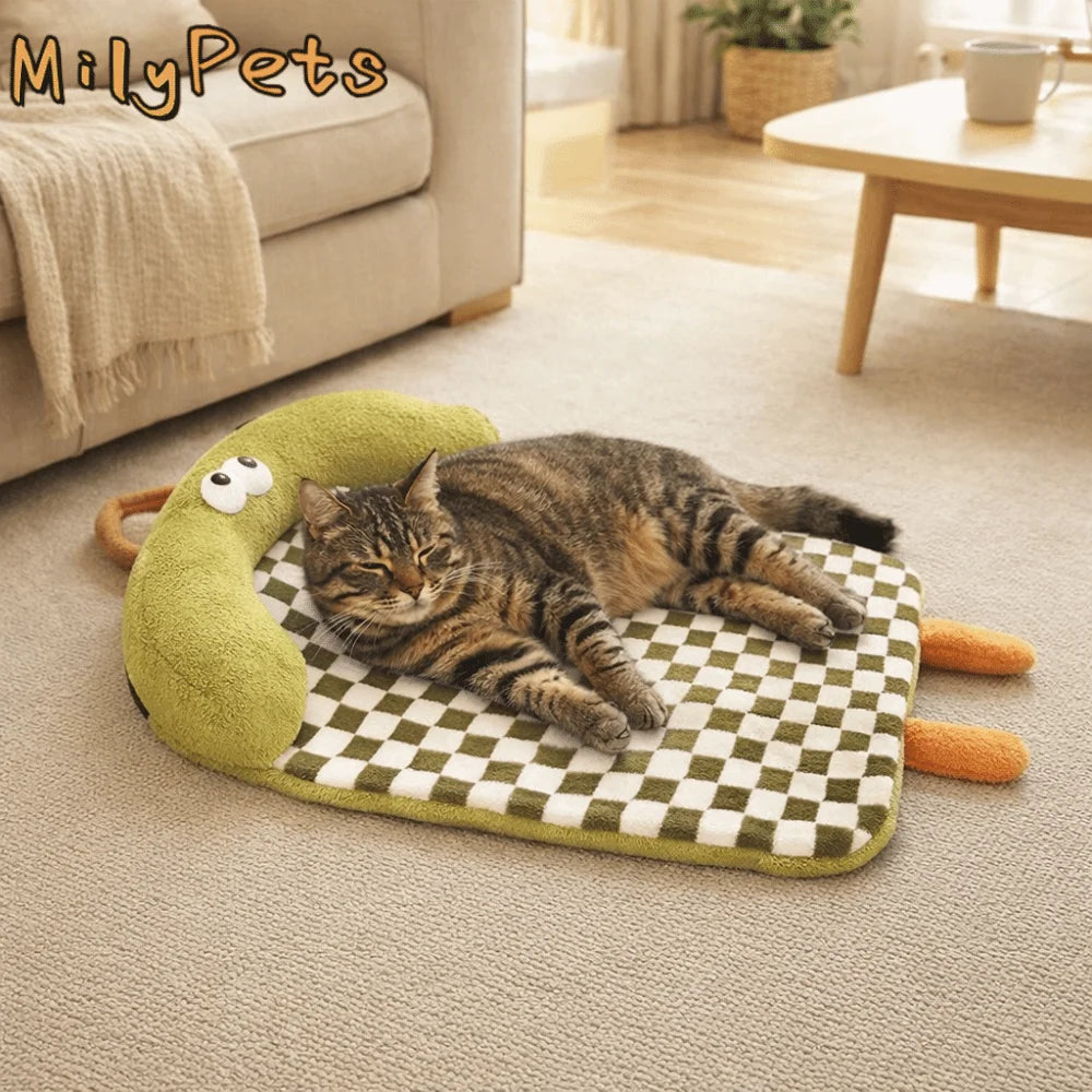 coussin animaux couverture coton carreaux peluche moderne mignon vert blanc orange rose