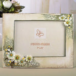 cadre photo vintage floral beige clair fleurs jaunes romantique differentes tailles adhésif