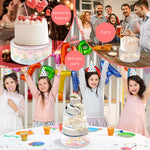 support gâteaux transparent moderne exposition pâtisserie anniversaire mariage décoration table respectueux environnement couvertures motifs