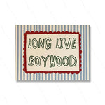 decoration murale classique moderne toile impression texte rayures horizontales chambre enfant 60x80cm