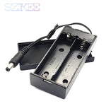 boîte stockage batterie 18650 industrielle câble dc câble usb noir mat