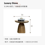 table basse ronde moderne minimaliste bois naturel salon grande petite