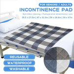 coussin absorbant gris blanc carreaux moderne coton imperméable lavable lit protection incontinence adultes enfants