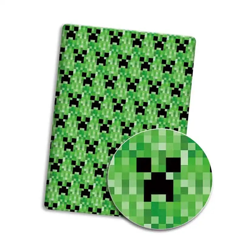 tapis sol pixel art minecraft vert bleu blanc enfants opacité jeu vidéo personnages objets