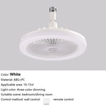 ventilateur led moderne blanc télécommande lumineux rafraîchissant chambre salon