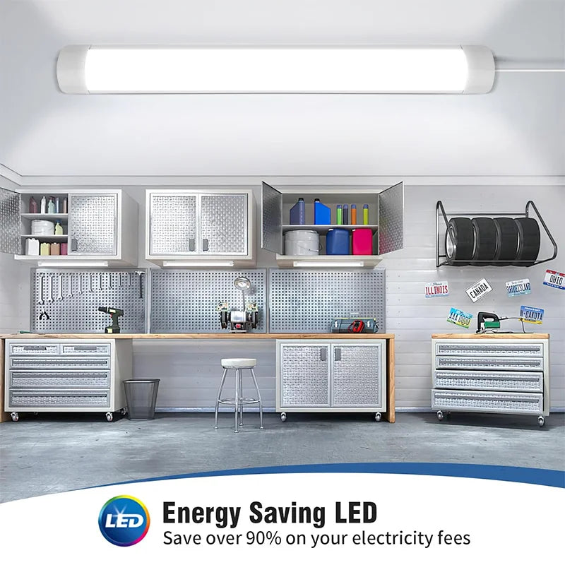 éclairage led barre 60cm 90cm 120cm blanc moderne lisse 180deg 30000h