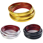 moulures décoratives souples adhésives couleurs or argent rouge noir moderne minimaliste