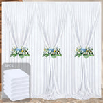 rideau fond scène blanc rose rouge moderne panneaux poignées 5ft 10ft opaques