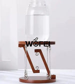 support suspendu bois moderne bouteille transparente tasse figurine décoration minimalisteSuspensionObjetsDécoratifs