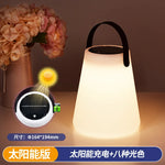 lampe solaire rechargeable led blanc moderne poignée panneau solaire usb ip65 abs