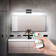 Applique murale LED moderne avec télécommande pour bureau, chambre et salle de bain - Éclairage variable