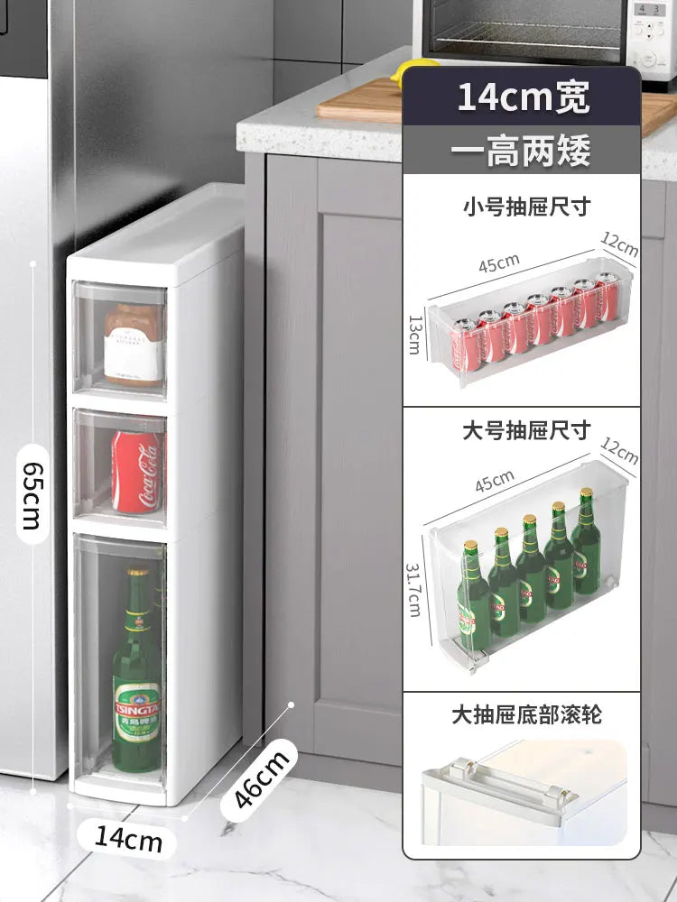 rangements modular meuble blanc transparent conteneurs etiquettes cuisine moderne 14cm 16cm 20cm