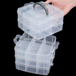 boîtes rangement bijoux transparentes plastique modernes couches compartiments organisation accessoires