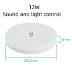 lampe blanc moderne 12w 18w radar infrarouge détecteur humain ac220v led
