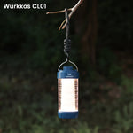 lanterne led portable rechargeable bleu rouge vert blanc transparent moderne compact camping aimant corde