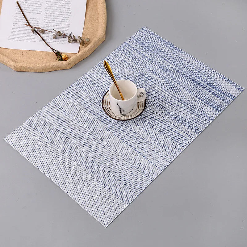tapis table rectangle moderne motif zigzag couleurs jaune rouge gris bleu blanc semi transparent