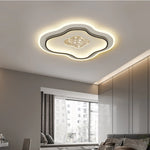 plafonnier led moderne blanc doré minimaliste éclairage cuisine chambre salon