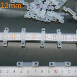 clips fixation rubans led transparent 8mm 10mm 12mm clips pcb led bandes lumière