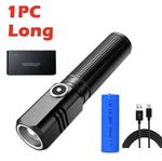 lampe torche noire rechargeable 1600lm ip64 zoom texturée rainures compact moderne