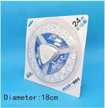 anneau lumineux led blanc moderne 12w 18w 24w 36w 48w vis connecteur électrique