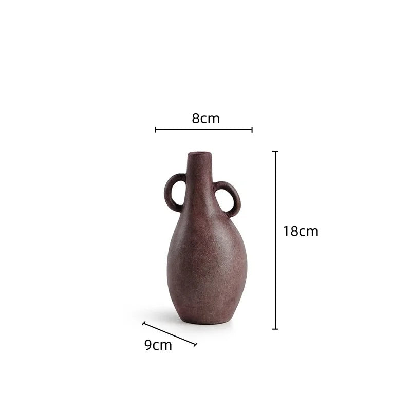 vase moderne céramique beige marron texture naturelle minimaliste décoration maison