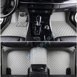 tapis sol voiture cuir noir marron moderne élégant losanges fibres naturelles résistants salissures