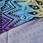 serviette plage ronde motif mandala boho chic coton polyester décorative grande plage été