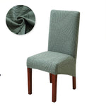 housse chaise mariage tissu carreaux beige moderne adhésif XL salon restaurant