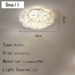 lampe suspendue moderne blanc feuilles papillons fer pvc led télécommande gradation 53cm 75cm