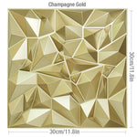 panneau décoratif 3d moderne triangles géométriques blanc adhésif opacité plastique