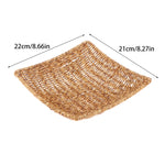paniers rotin marron clair tissage fin traditionnels poignées intégrées utilisation multiple réutilisable