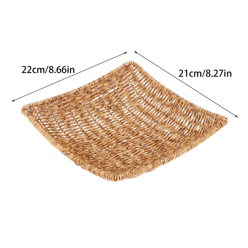 paniers rotin marron clair tissage fin traditionnels poignées intégrées utilisation multiple réutilisable