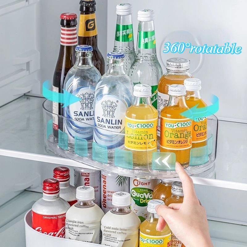 Plateau tournant transparent pour frigo
