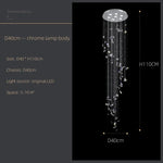 suspension lumineuse moderne papillons cristal bleu transparent élégante lumière chaînes haute qualité