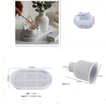 vase silicone bougie blanc rayures moderne arrangement table tổ chứcFLOW (Only the valid 14